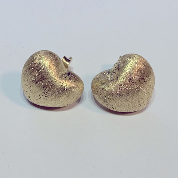 💝Dyadema Heart Stud Earrings Italian Silver 925 - Picture 2 of 4